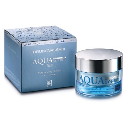 Bruno Vassari Aqua Genomics Sorbet Rich Moisturizing Cream Интензивно хидратиращ крем за нормална и суха кожа – 50 мл